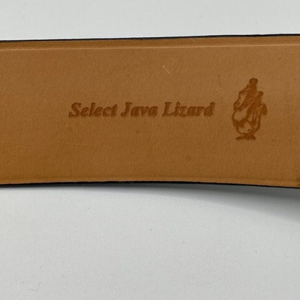 Clint Orms Genuine Black Java Lizard Belt Strap F… - image 7